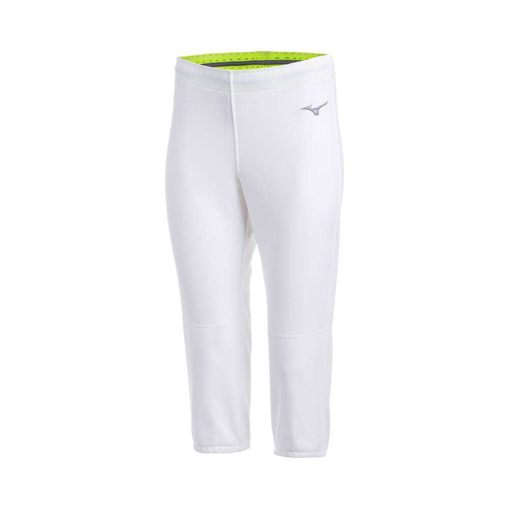 Mizuno Women's Stretch Softball - Unbelted Pants White (350629-NZW)